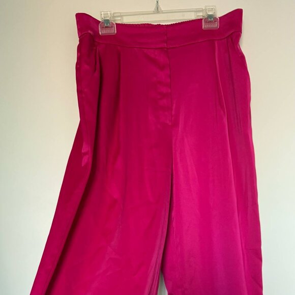 House of Harlow 1960 Pants - Hot Pink Wide Leg Trousers (tailored for 5'1!)